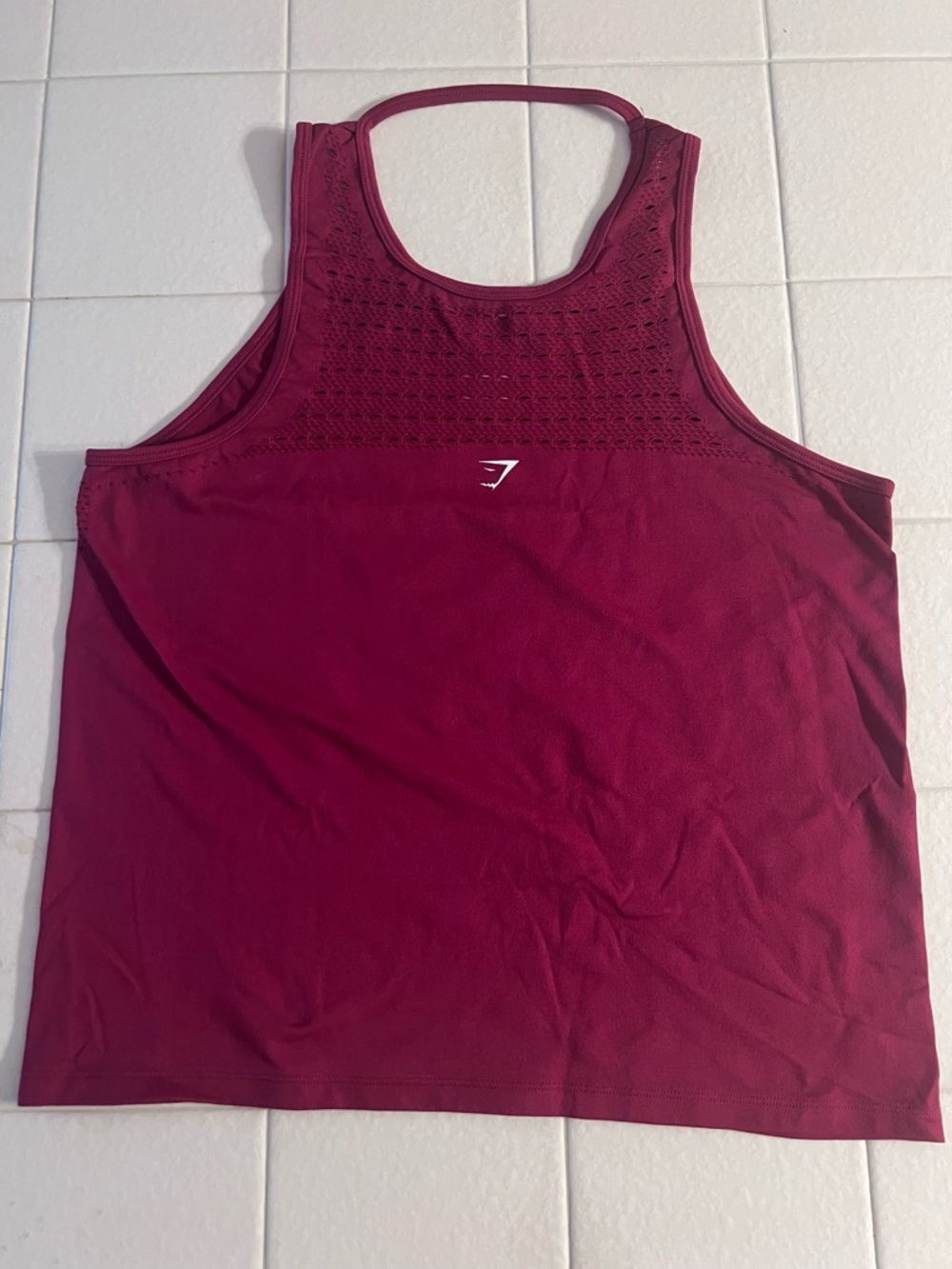 Gymshark Maroon Women’s Workout Athletic Strap Tank Medium
